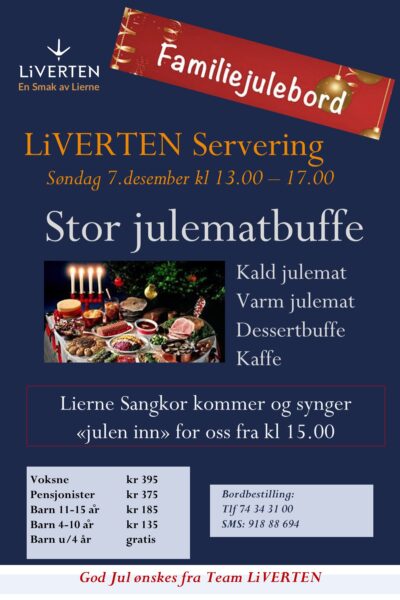Familiejulebord 2025 med priser
